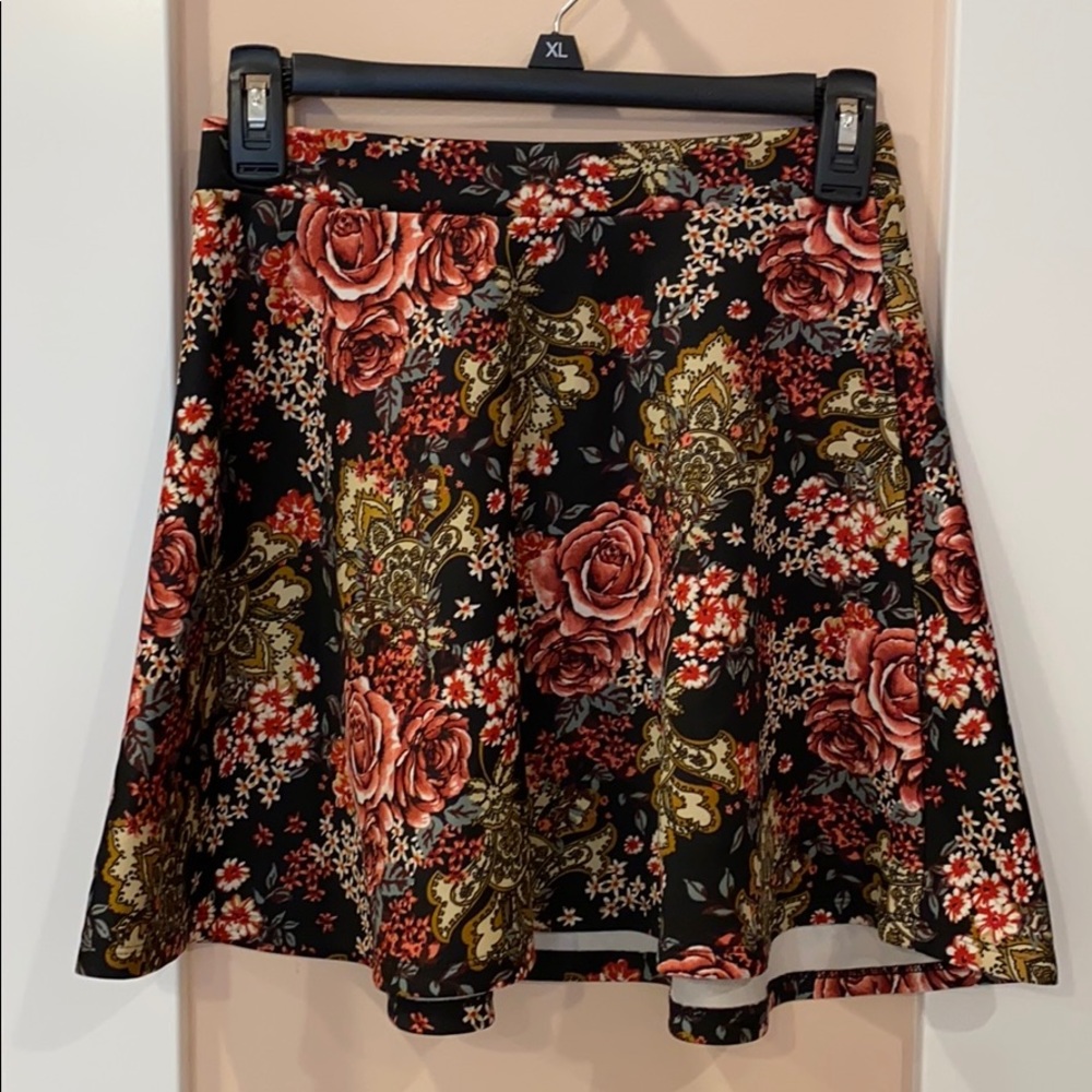 Floral skater skirt